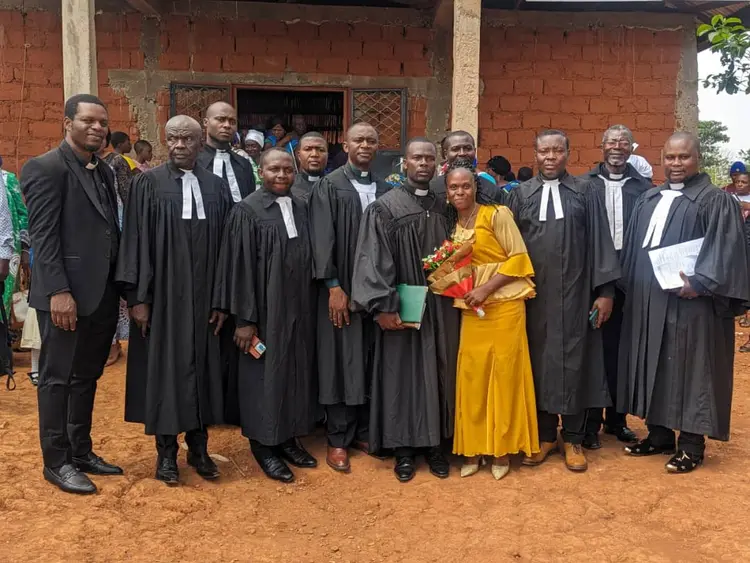 Picture of Pastor Ponyiwa Eric, wife and ordain Ministers