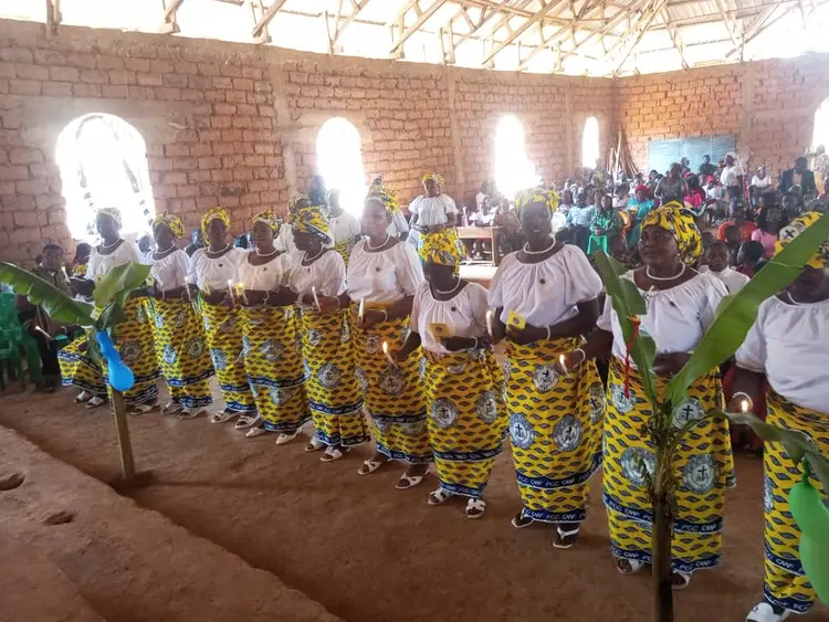 Picture of women being dedicated