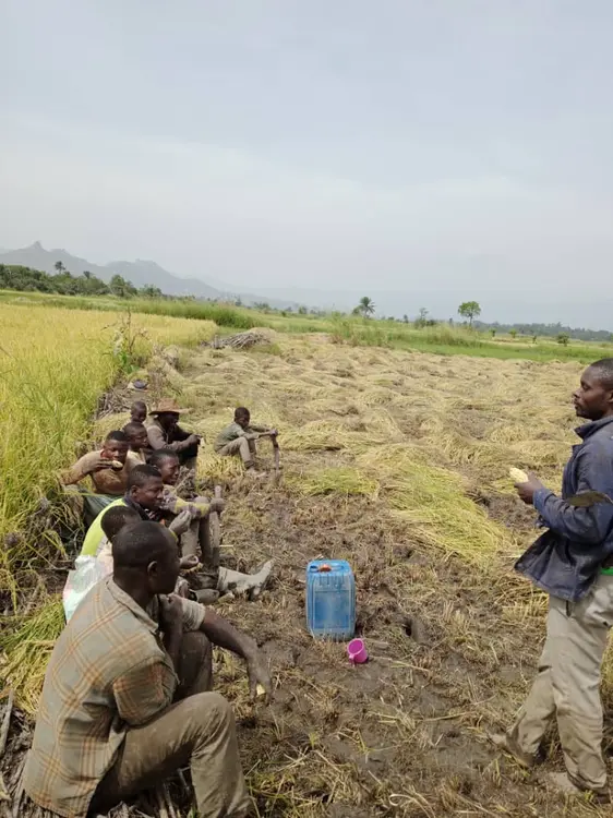 Picture of members sitting to rest