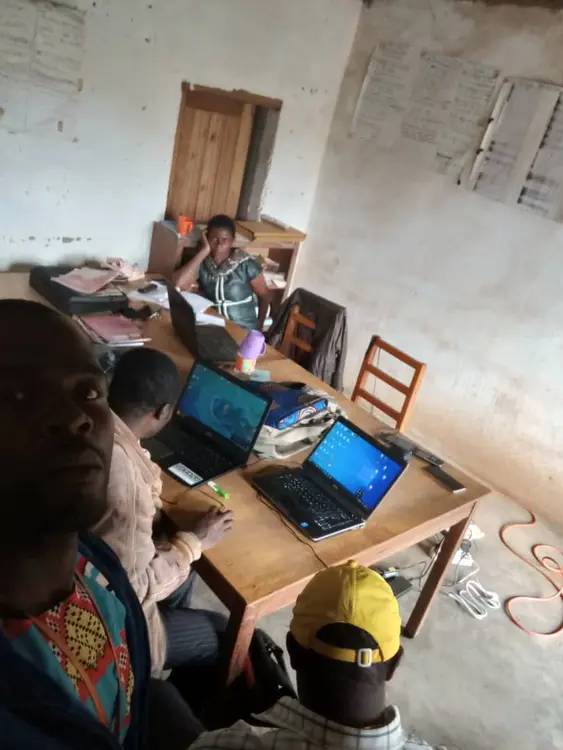 Picture of checking session by Rev Pius